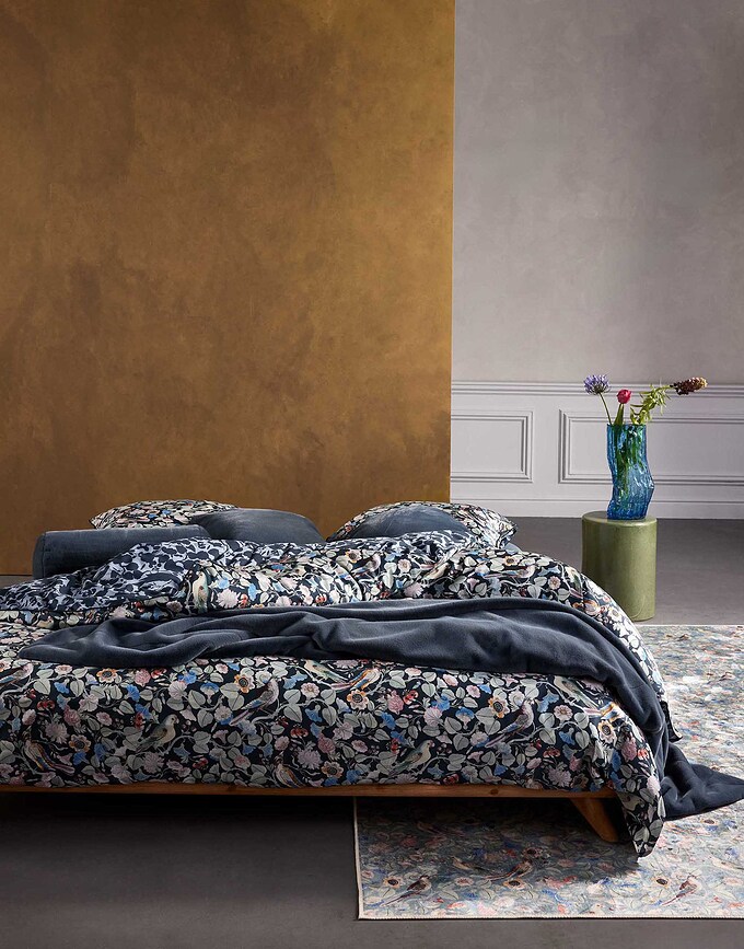 Aleste Parure de Lit avec fermeture éclair, 140 x 200 cm, 70 x 90 cm, bleu-vert, Set 2 pièces