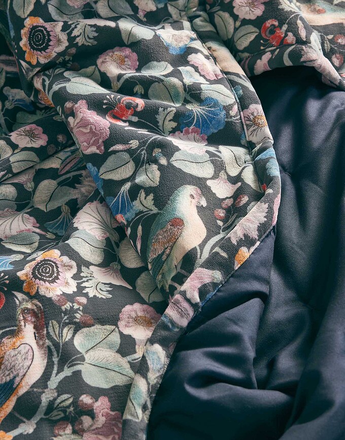 Aleste Jeté de lit 270 x 265 cm, vert et bleu