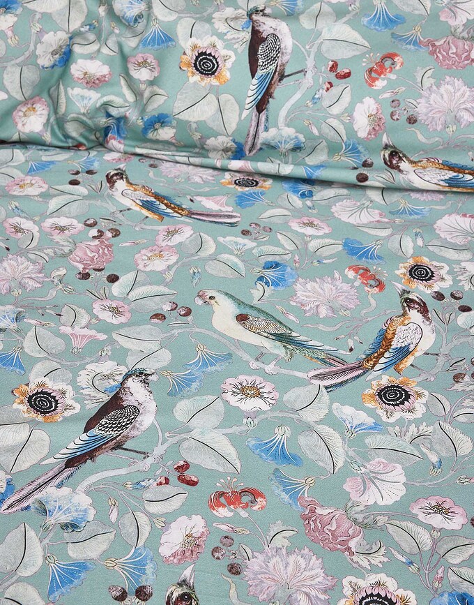 Aleste Navlaka za poplun 155 x 220 cm zelena s jastučnicom 80 x 80 cm sa zatvaračem