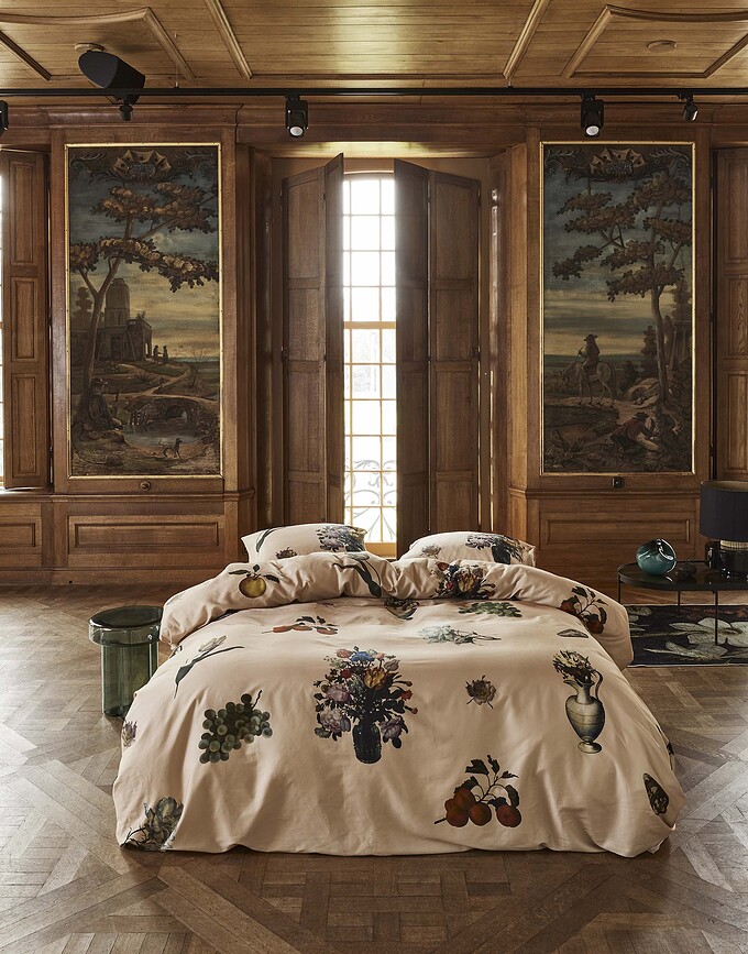 Amadee Parure de Lit avec fermeture éclair, 155 x 220 cm, 80 x 80 cm, couleur sable, 2 pièces