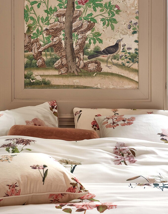 Annebella ΣΕΤ ΠΑΠΛΩΜΑΤΟΘΗΚΗ, βανίλια, 260x220 cm, με 2 μαξιλαροθήκες 60x70 cm, κλείσιμο φάκελος