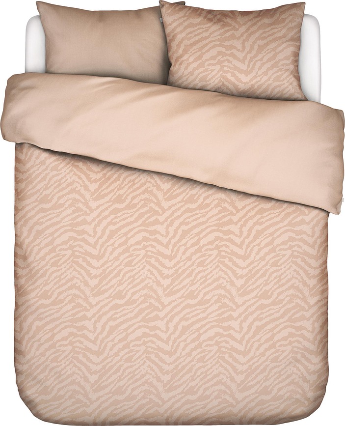 Belen Parure de Lit 240 x 220 cm, rose, avec fermeture à rabat, 2 taies d'oreiller 60 x 70 cm, Set 3 pièces