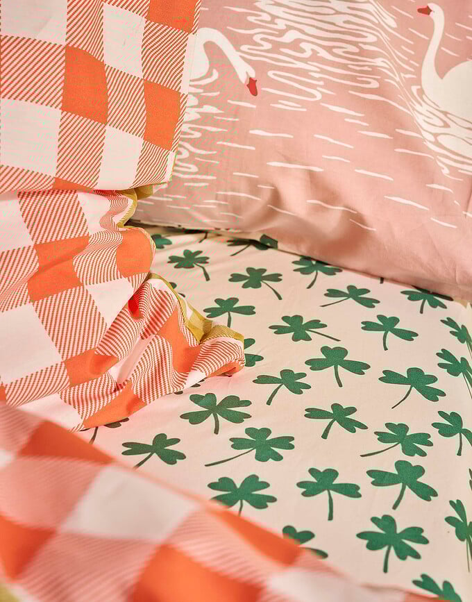 Clover Lover Plahta 160 x 200 cm pješčana