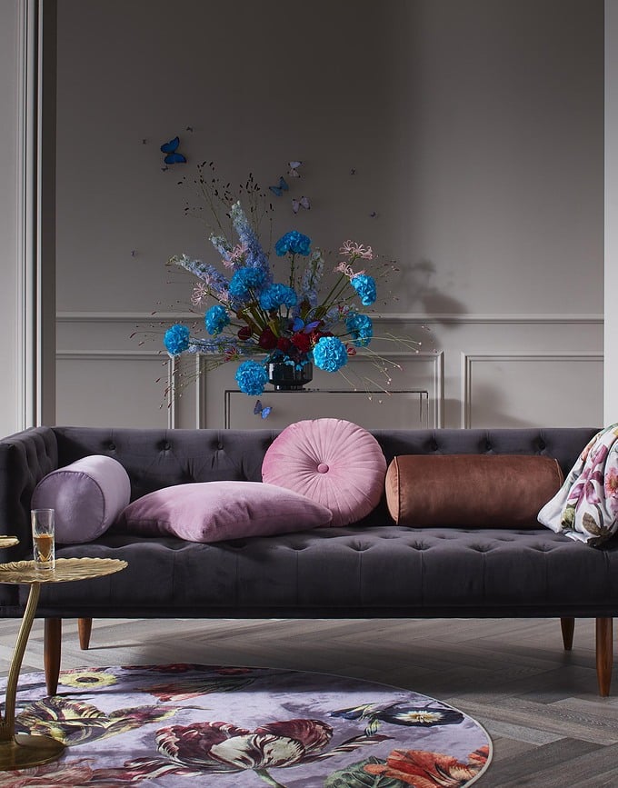 Cojín Dailah, marrón