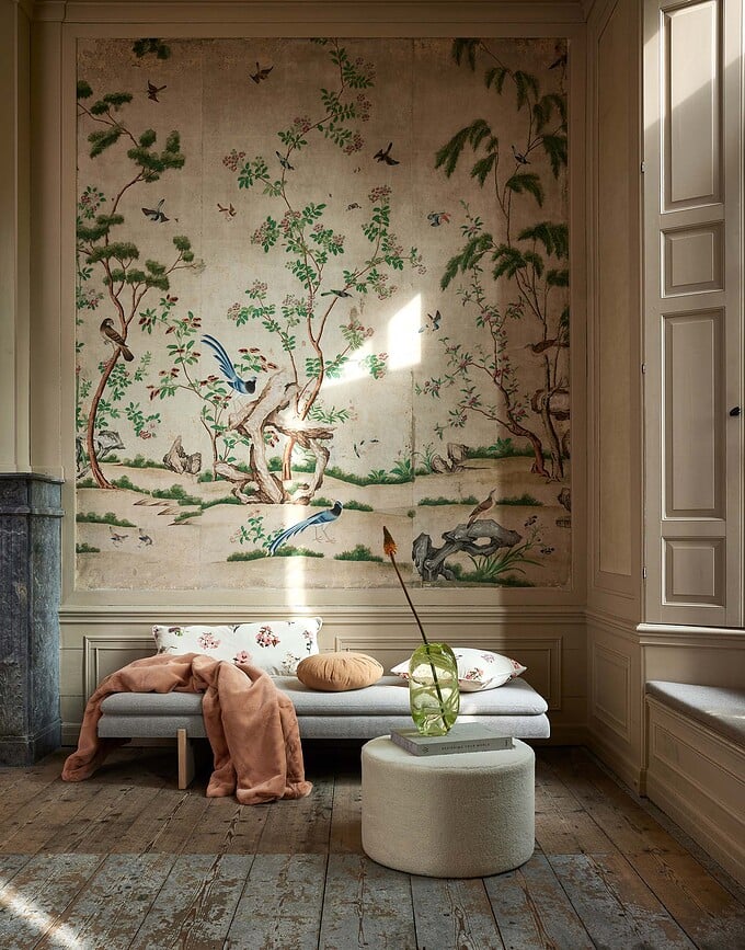 Cojín decorativo Annebella, 40 x 90 cm, color vainilla