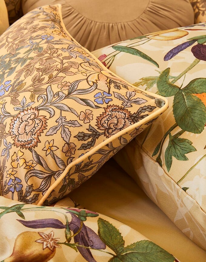 Cojín decorativo redondo Gigi, 45 cm, cereza