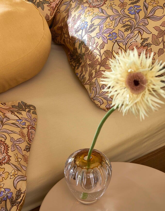 Cojín decorativo Mads, redondo, 45 cm, azul oscuro