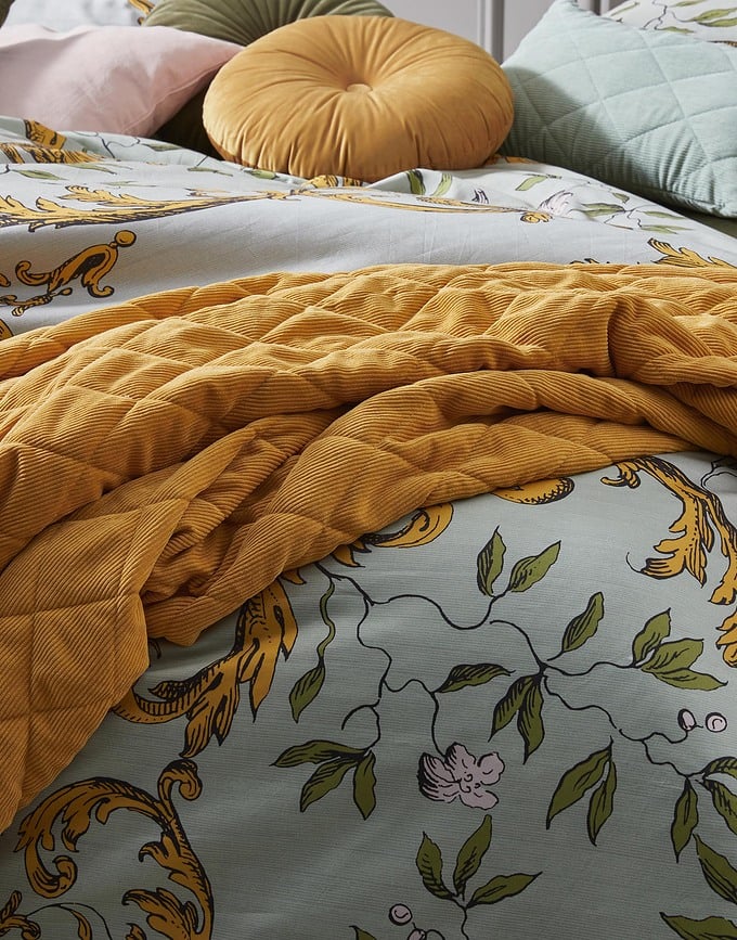 Colcha Billie, 270 x 265 cm, amarilla