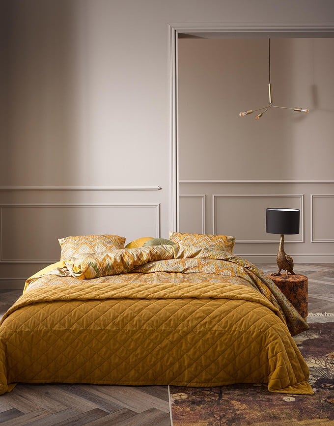 Colcha Billie, 270 x 265 cm, amarilla