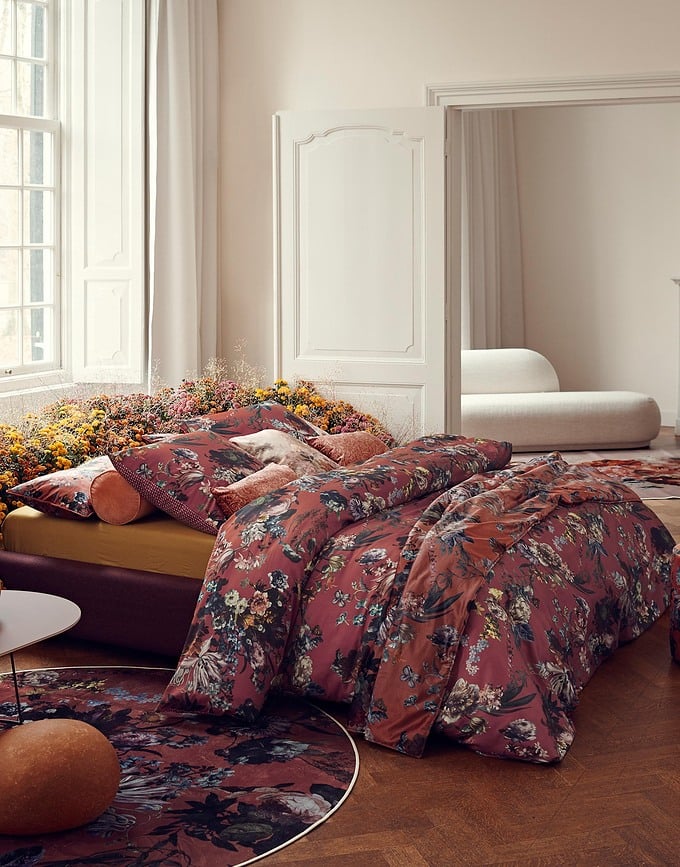 Colcha Isabelle, 270 x 265 cm, castaña