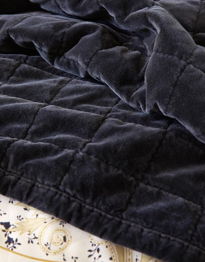 Colcha Julia, 180 x 265 cm, azul marino oscuro
