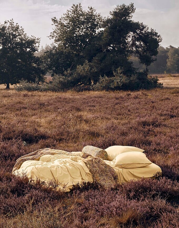 Colcha Ophelia, 240 x 100 cm, amarilla