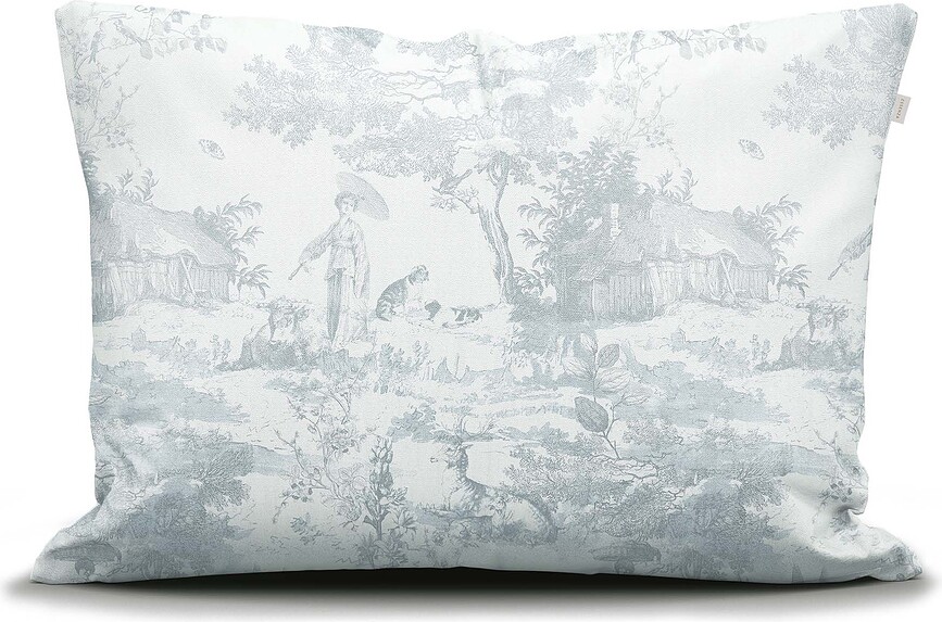 Colette Posteljnina, 260 x 220 cm, belo-zelena, zapiranje na preklop, 2 prevleki za vzglavnik 60 x 70 cm