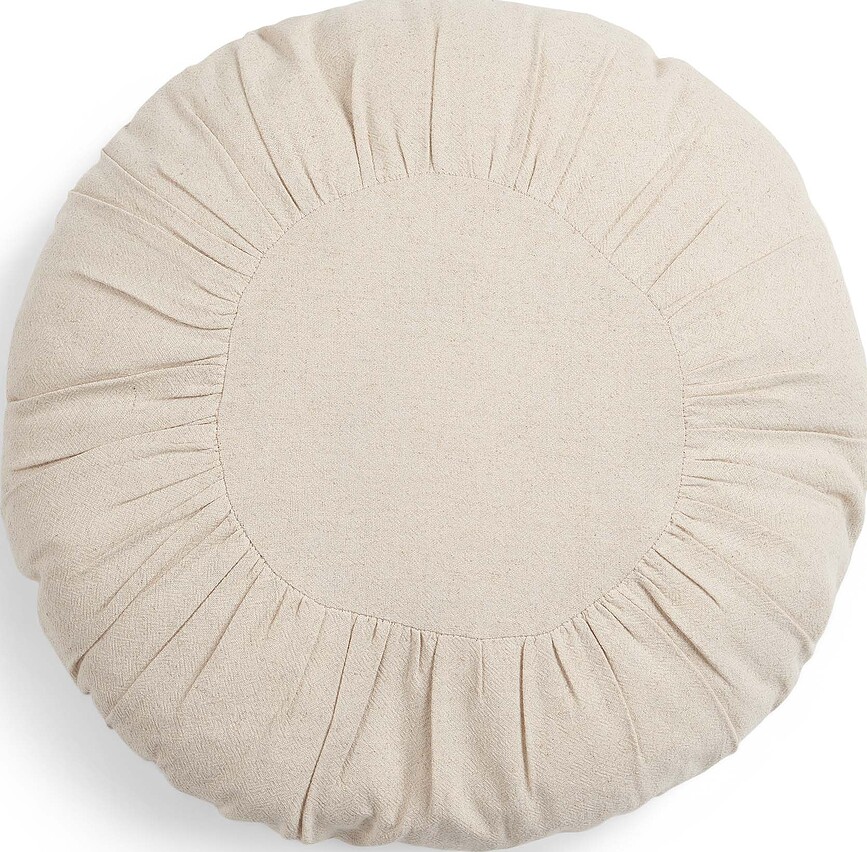 Dekorativní polštář Gigi kulatý 45 cm světle šedý