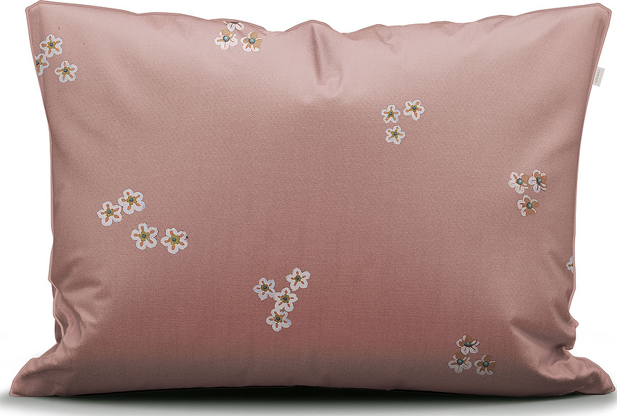 Diem Parure de lit 135 x 200 cm, rose antique, avec taie d'oreiller 60 x 80 cm, fermeture éclair, Set 2 pièces