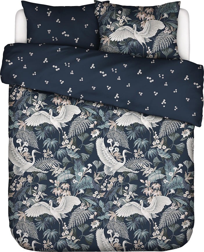 Diem Posteljina 200 x 200 cm tamnoplava s patentnim zatvaračem 2 jastučnice 80 x 80 cm