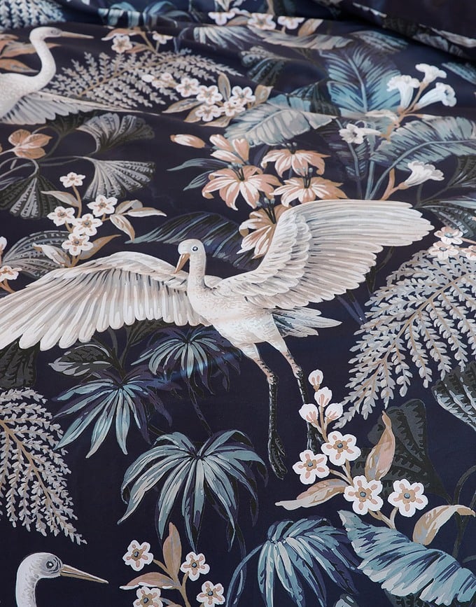 Diem Posteljina s patentnim zatvaračem 200 x 200 cm tamnoplava s 2 jastučnice 70 x 90 cm