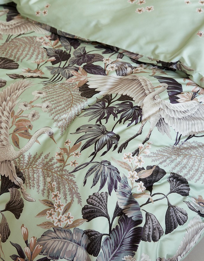 Diem Σετ Παπλωματοθήκη, φιστικί, 135x200 cm, με Μαξιλαροθήκη 60x80 cm, με φερμουάρ