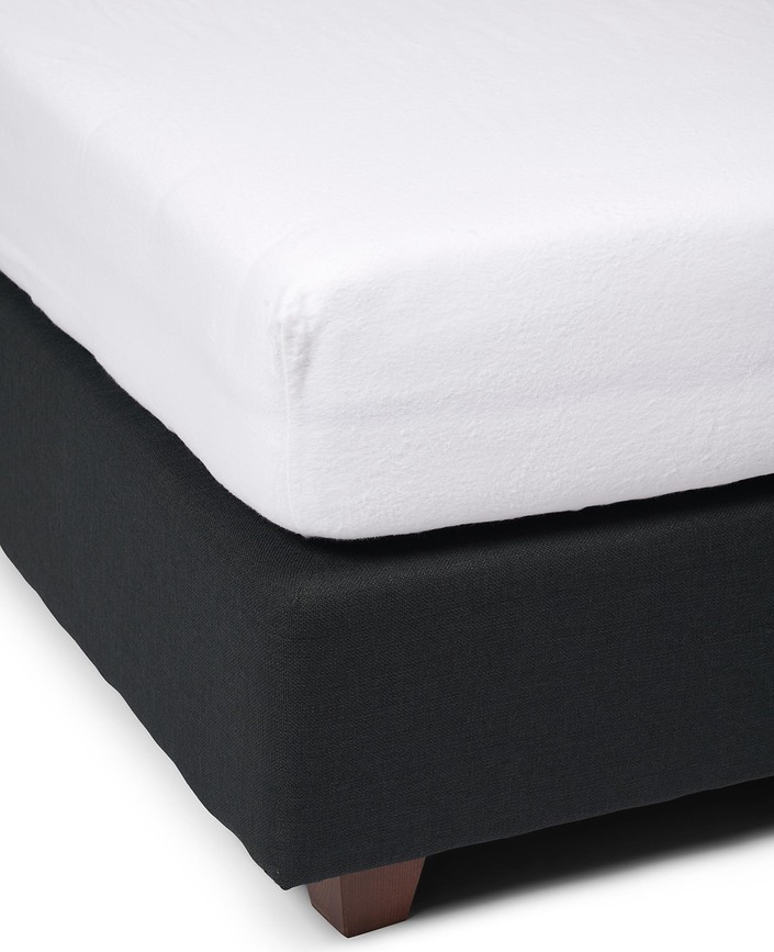 Molton Drap Housse, 160 x 200 cm, blanc