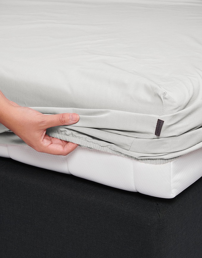 Drap-Housse Percale Premium 120 x 200 cm, blanc