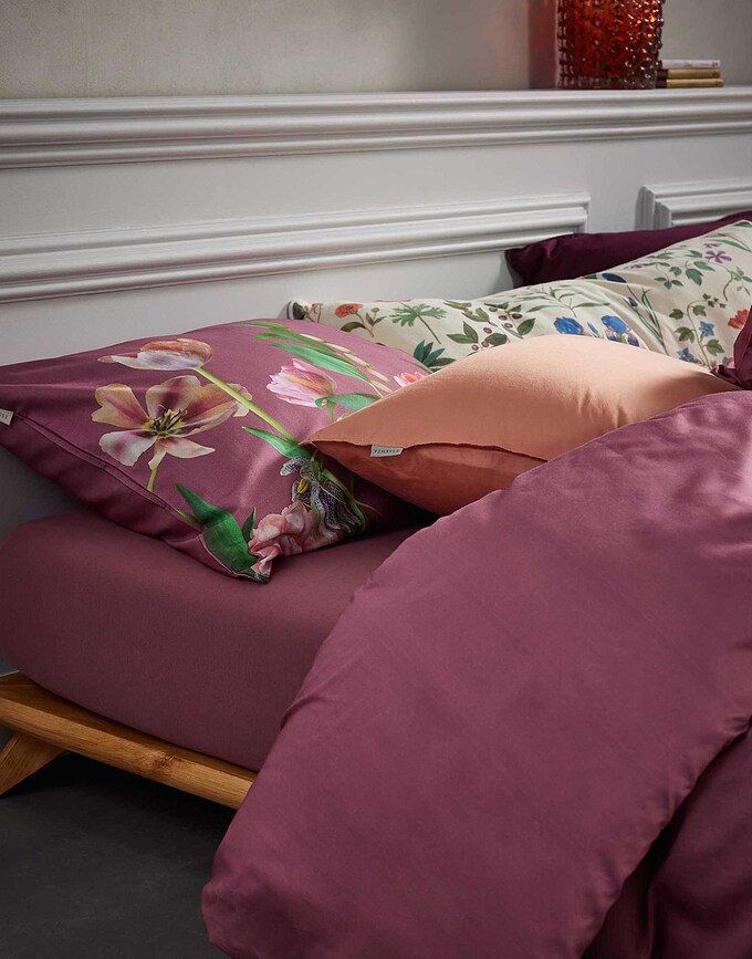 Eloise Σετ Παπλωματοθήκης, ανοιχτό μοβ, 260 x 220 cm, με 2 μαξιλαροθήκες 60 x 70 cm, κλείσιμο φάκελος