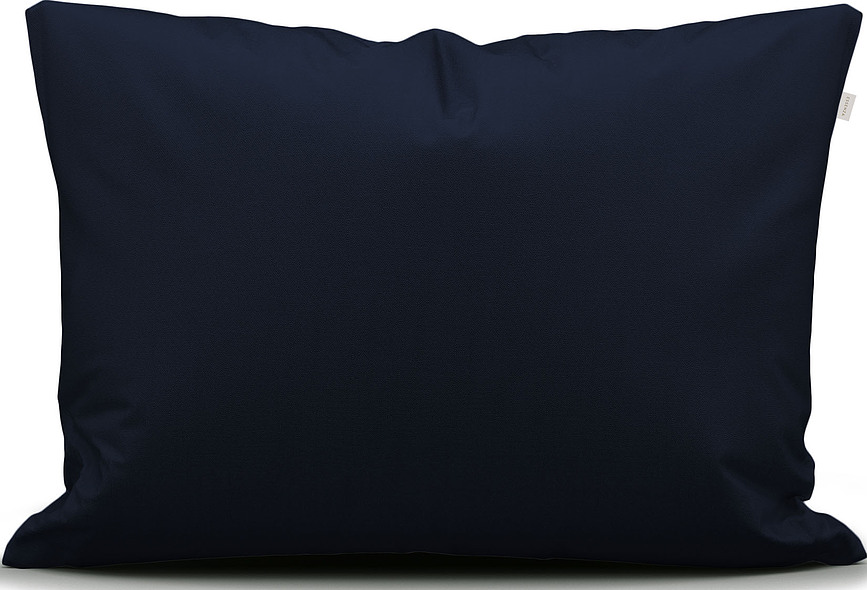 Feda Parure de lit fermeture éclair, 135 x 200 cm, 1 taie d'oreiller 60 x 80 cm, bleu marine