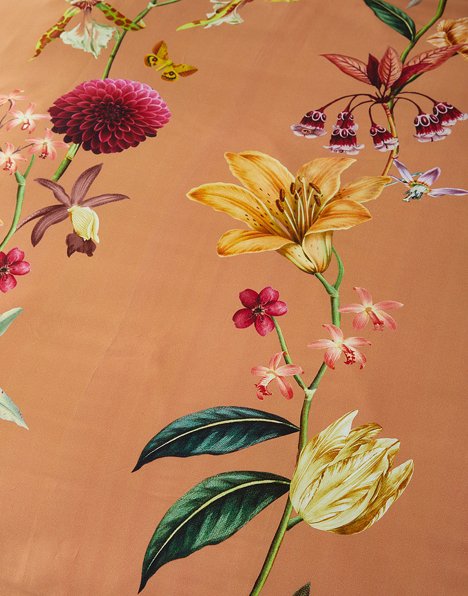 Feda Posteljina narančasta 140 x 200 cm s patentnim zatvaračem jastučnica 70 x 90 cm