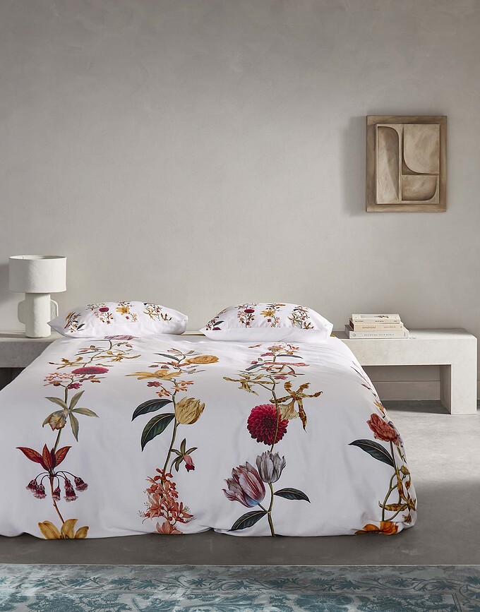 Feda Σετ Παπλωματοθήκη με φερμουάρ, 155 x 220 cm, λευκό, με μαξιλαροθήκη 80 x 80 cm