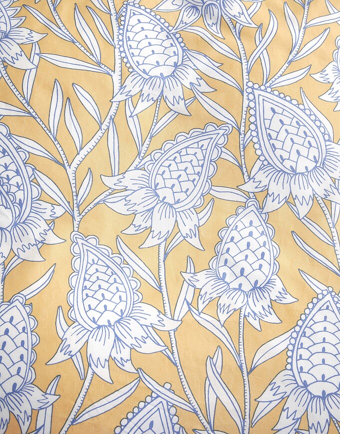 Fela ΣΕΤ ΠΑΠΛΩΜΑΤΟΘΗΚΗΣ, 260x220 cm, κίτρινη, με 2 μαξιλαροθήκες 60x70 cm, κλείσιμο φάκελος