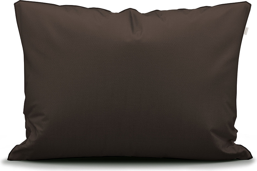 Felipa Parure de Lit 200 x 200 cm, marron foncé, fermeture éclair, avec 2 taies d'oreiller 70 x 90 cm