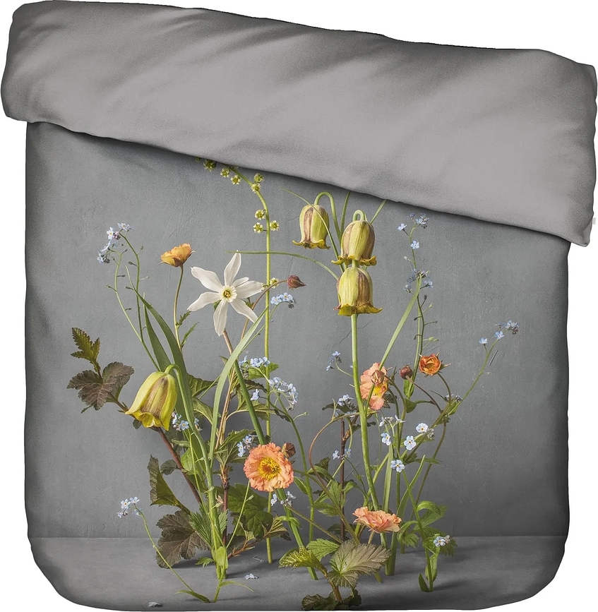 Ficaria Housse de Couette 160 x 200 cm, grise