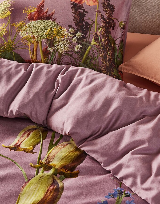 Ficaria Housse de Couette 160 x 200 cm, rose foncé