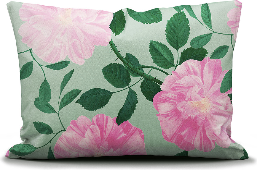 Funda de almohada Bloom with a View, 60 x 70 cm, verde