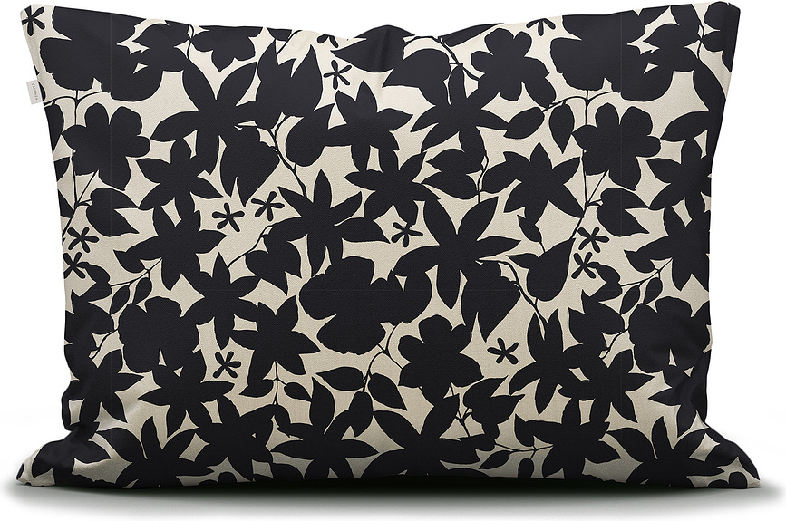 Funda de Almohada Imara, 60 x 70 cm, blanca y negra