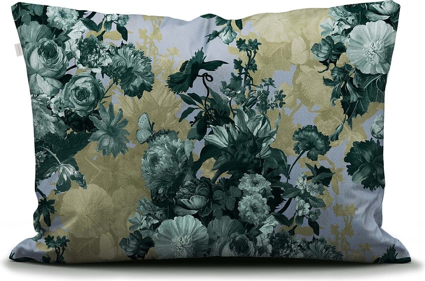 Funda de Almohada Leila, 60 x 70 cm, verde-azul