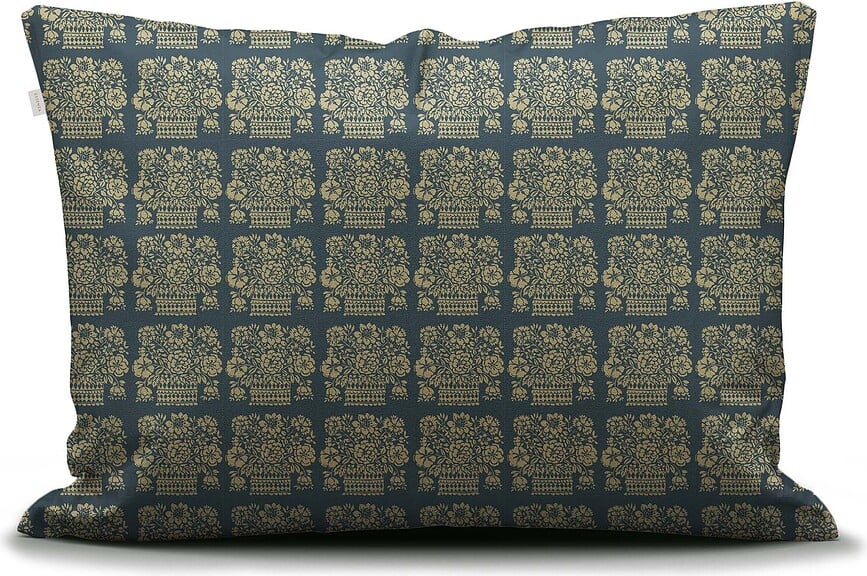 Funda de almohada Luz, 60 x 70 cm, gris y beige
