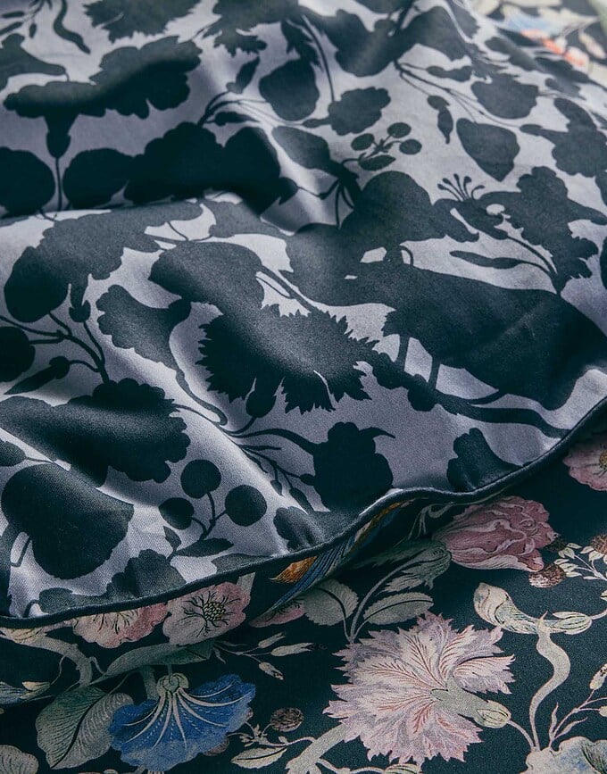 Funda Nórdica Aleste, 135 x 200 cm, verde-azul, cierre de cremallera, funda de almohada 80 x 80 cm