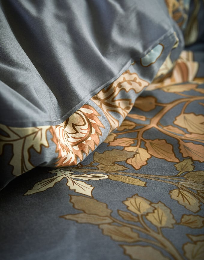 Funda Nórdica Amelie, 135 x 200 cm, azul oscuro, con funda de almohada 60 x 80 cm, cierre de cremallera