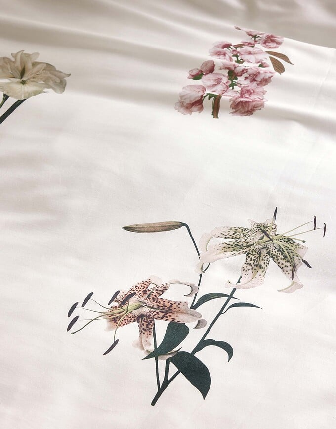 Funda Nórdica Annebella, 135 x 200 cm, color vainilla, con funda de almohada 60 x 80 cm, cierre de cremallera