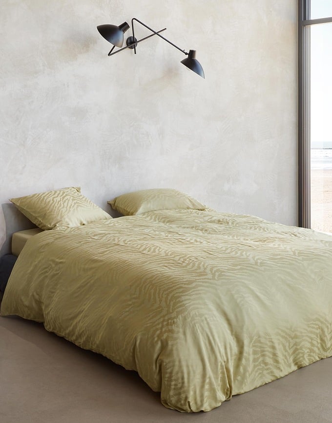 Juego de Funda Nórdica Belen, 260 x 220 cm, amarillo, con 2 fundas de almohada 60 x 70 cm, cierre con solapa