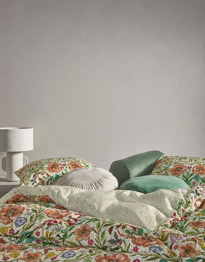 Funda Nórdica Celeste, 140 x 200 cm, verde claro, con cremallera, incluye funda de almohada 70 x 90 cm