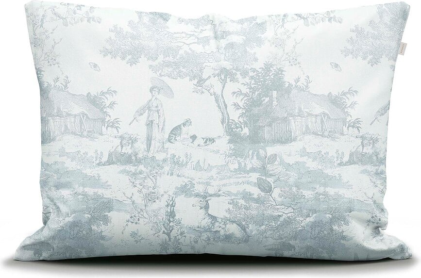 Funda Nórdica Colette, 260 x 220 cm, blanca y verde, cierre de solapa, con 2 fundas de almohada 60 x 70 cm