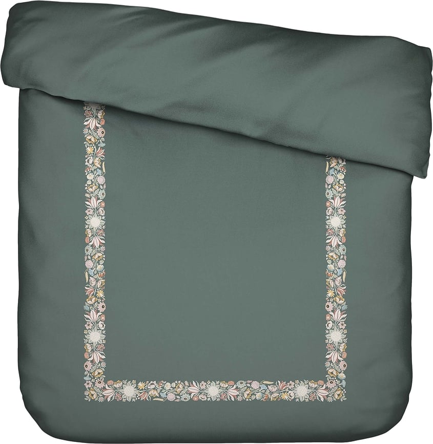 Funda Nórdica con solapa Veroniq, 200 x 220 cm, verde