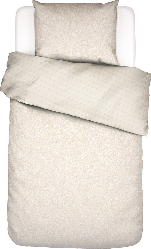 Funda Nórdica Fabrice, 135 x 200 cm, crema, con funda de almohada 60 x 80 cm, cierre de cremallera