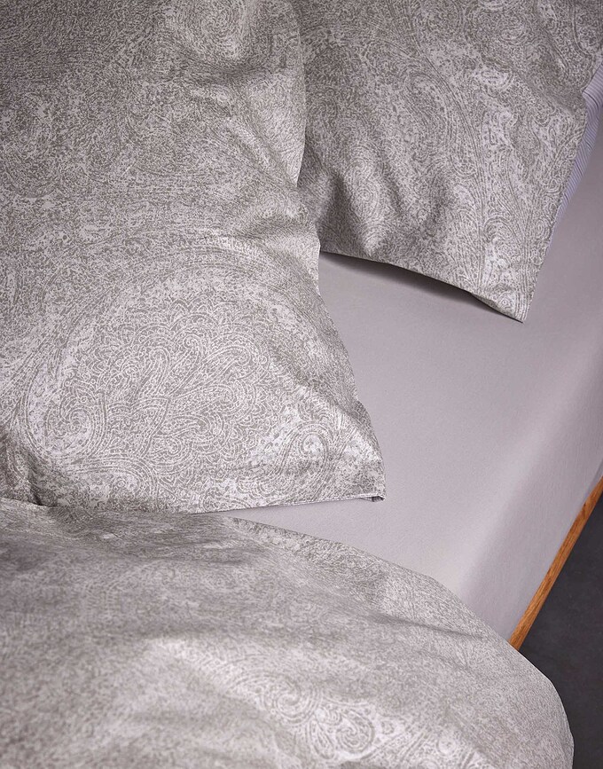 Funda Nórdica Fabrice 140 x 220 cm, gris, con funda de almohada 60 x 70 cm, cierre solapa