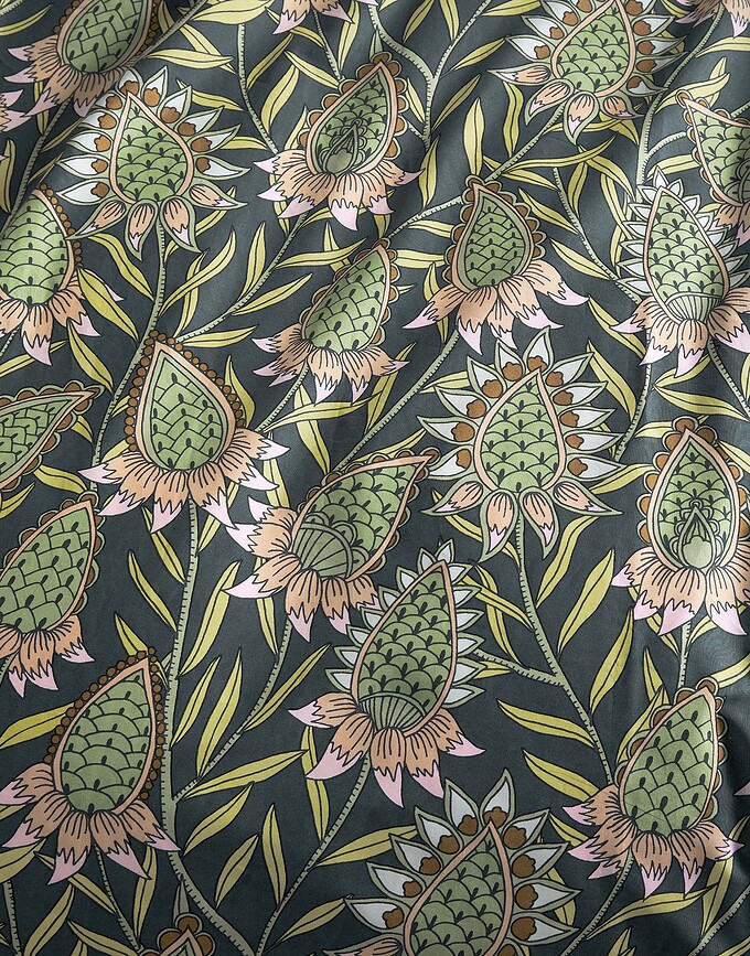 Funda Nórdica Fela, 135 x 200 cm, verde-azul, con cierre de cremallera, incluye funda de almohada 60 x 80 cm