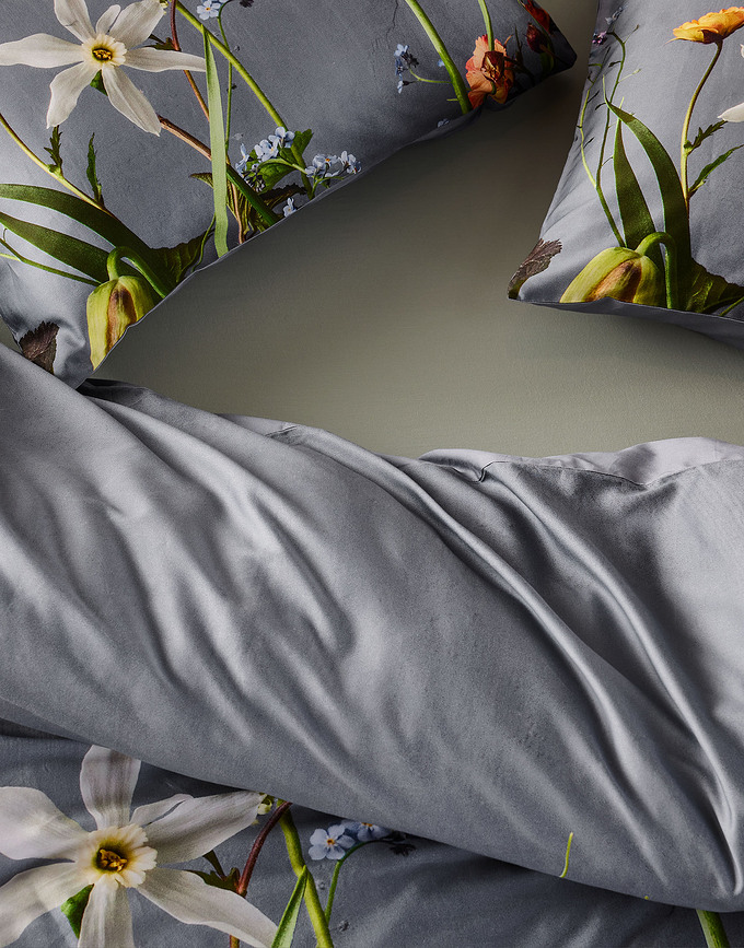 Funda nórdica Ficaria, 200 x 220 cm, gris