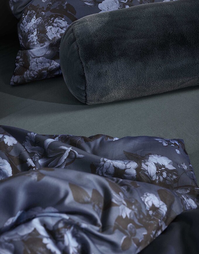 Funda Nórdica Florice, 260 x 220 cm, azul marino, con 2 fundas de almohada 60 x 70 cm, cierre de solapa