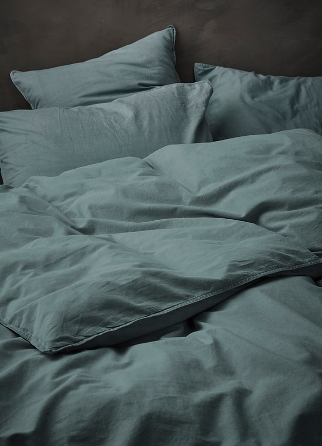 Funda Nórdica Guy, 200 x 200 cm, turquesa, 2 fundas de almohada 80 x 80 cm, cierre de cremallera