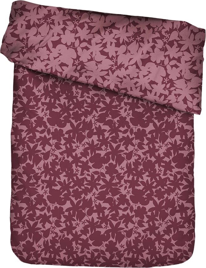 Funda Nórdica Imara, 160 x 200 cm, burdeos, con cremallera